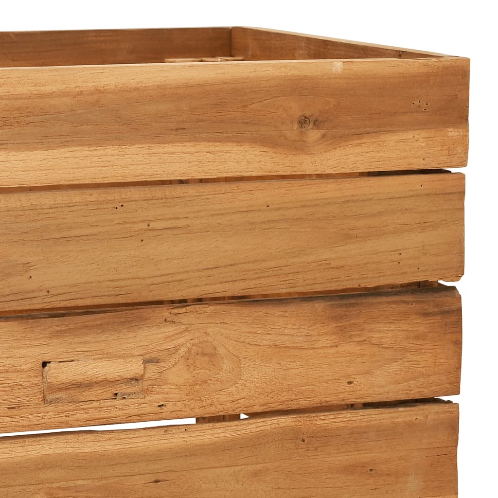 vidaXL Vyvýšený záhon 150x40x38 cm recyklované teakové dřevo a ocel