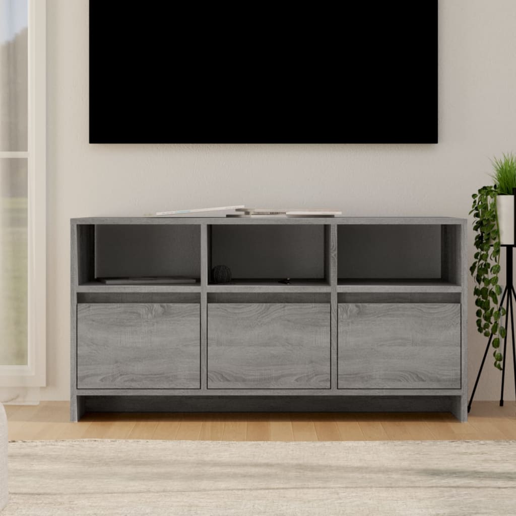 vidaXL TV skříňka šedá sonoma 102 x 37,5 x 52,5 cm dřevotříska