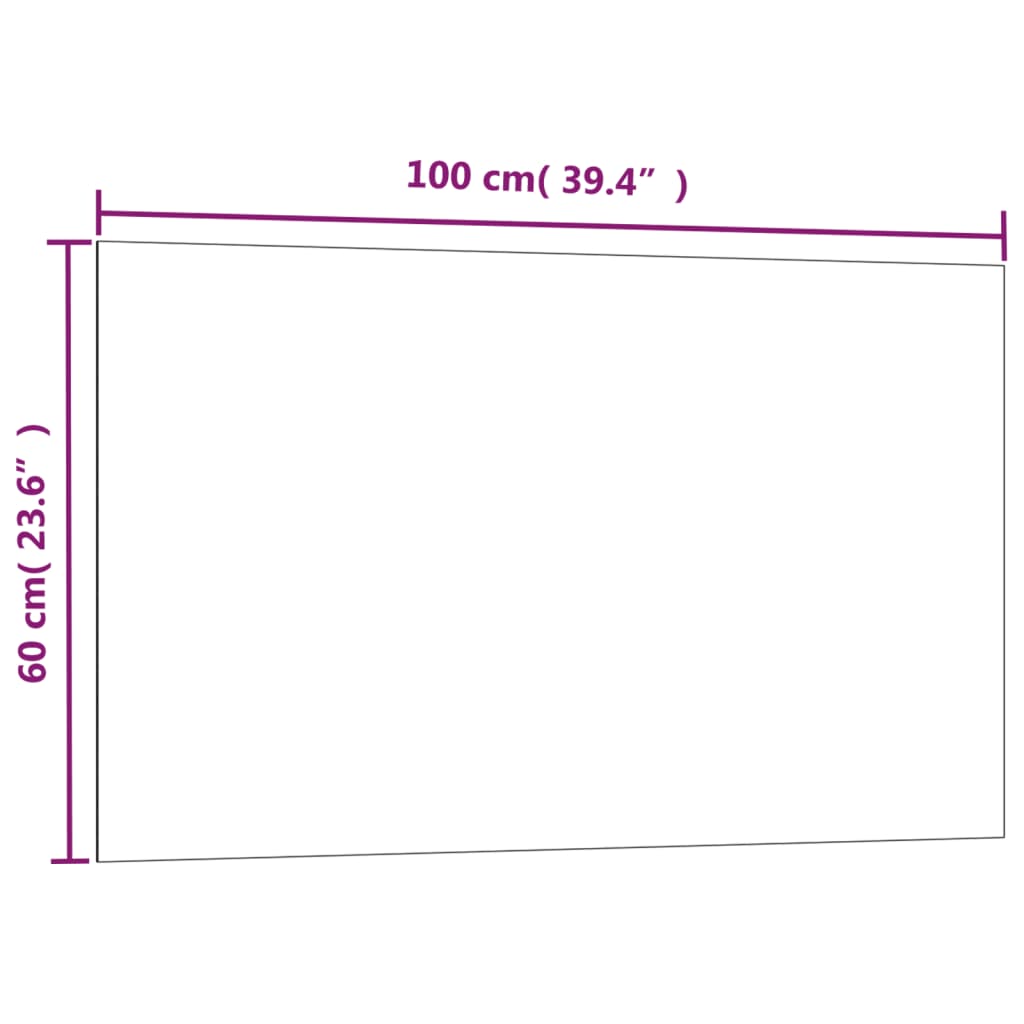 vidaXL Nástěnná magnetická tabule černá 100 x 60 cm tvrzené sklo