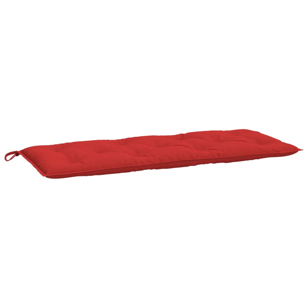 vidaXL Poduška na zahradní lavici červená 120x50x7 cm oxfordská látka