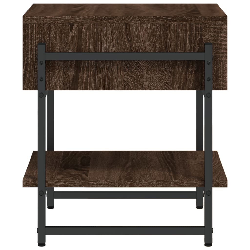 vidaXL Konferenční stolek hnědý dub 40 x 40 x 45 cm kompozitní dřevo
