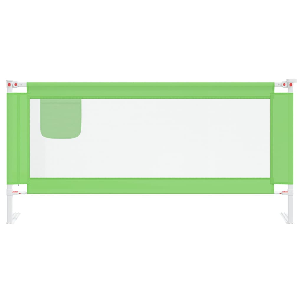 vidaXL Dětská zábrana k postýlce zelená 190 x 25 cm textil
