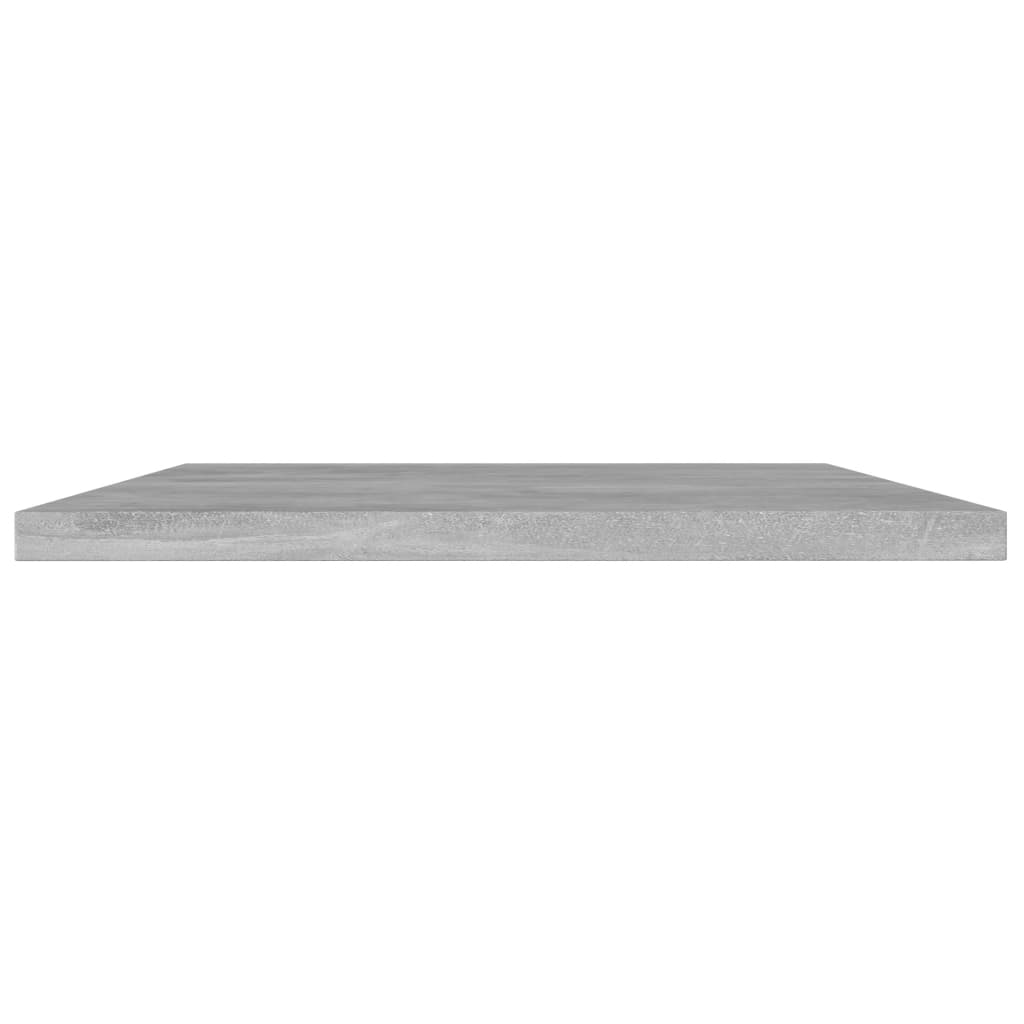 vidaXL Přídavné police 4 ks betonově šedé 100x20x1,5 cm dřevotříska