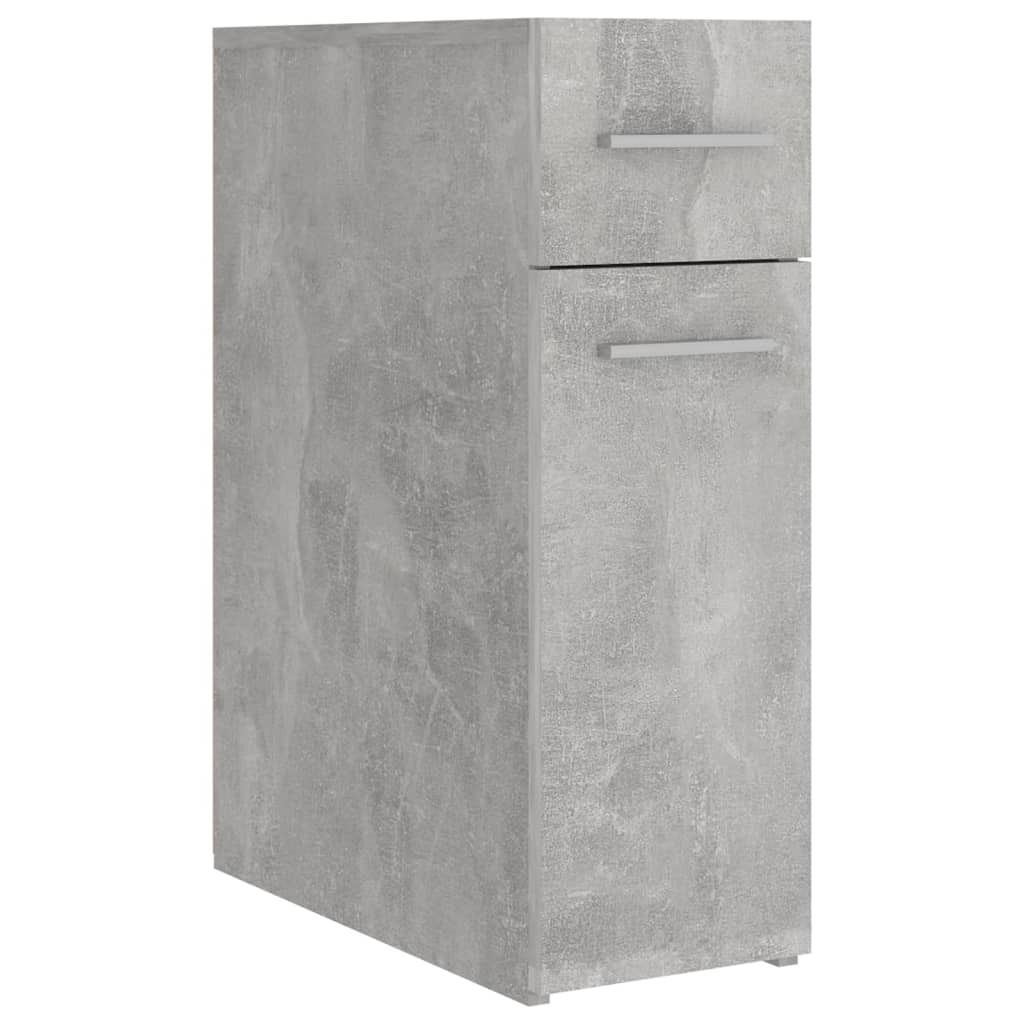 vidaXL Úložná skříňka betonově šedá 20 x 45,5 x 60 cm dřevotříska