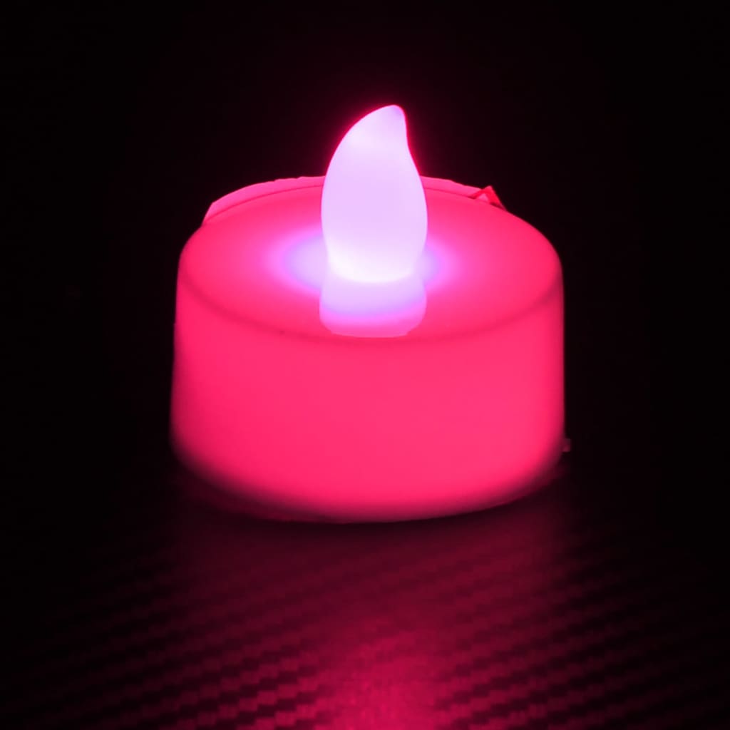 vidaXL Bezplamenné elektrické čajové svíčky LED 50 ks barevné