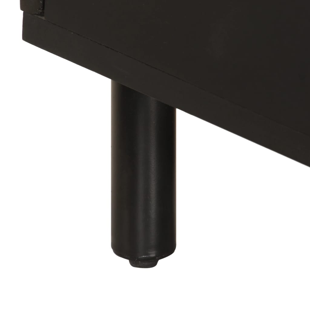 vidaXL Konferenční stolek černý 80x50x40 cm masivní mangovníkové dřevo