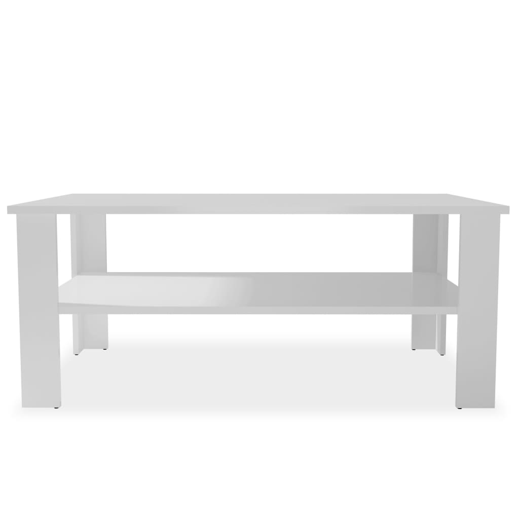 vidaXL Konferenční stolek dřevotříska 100x59x42 cm bílá