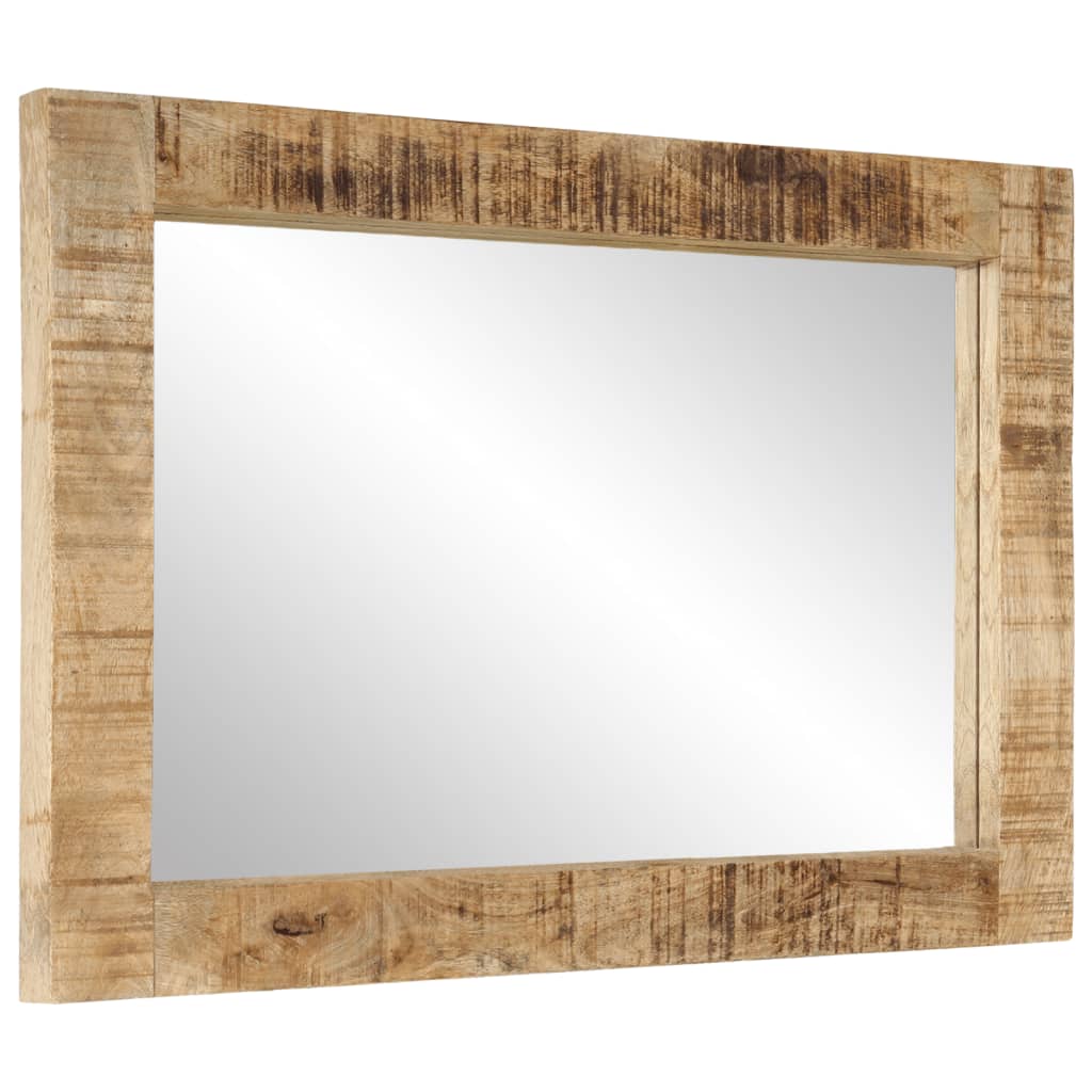 vidaXL Zrcadlo 70 x 50 cm masivní mangovníkové dřevo a sklo