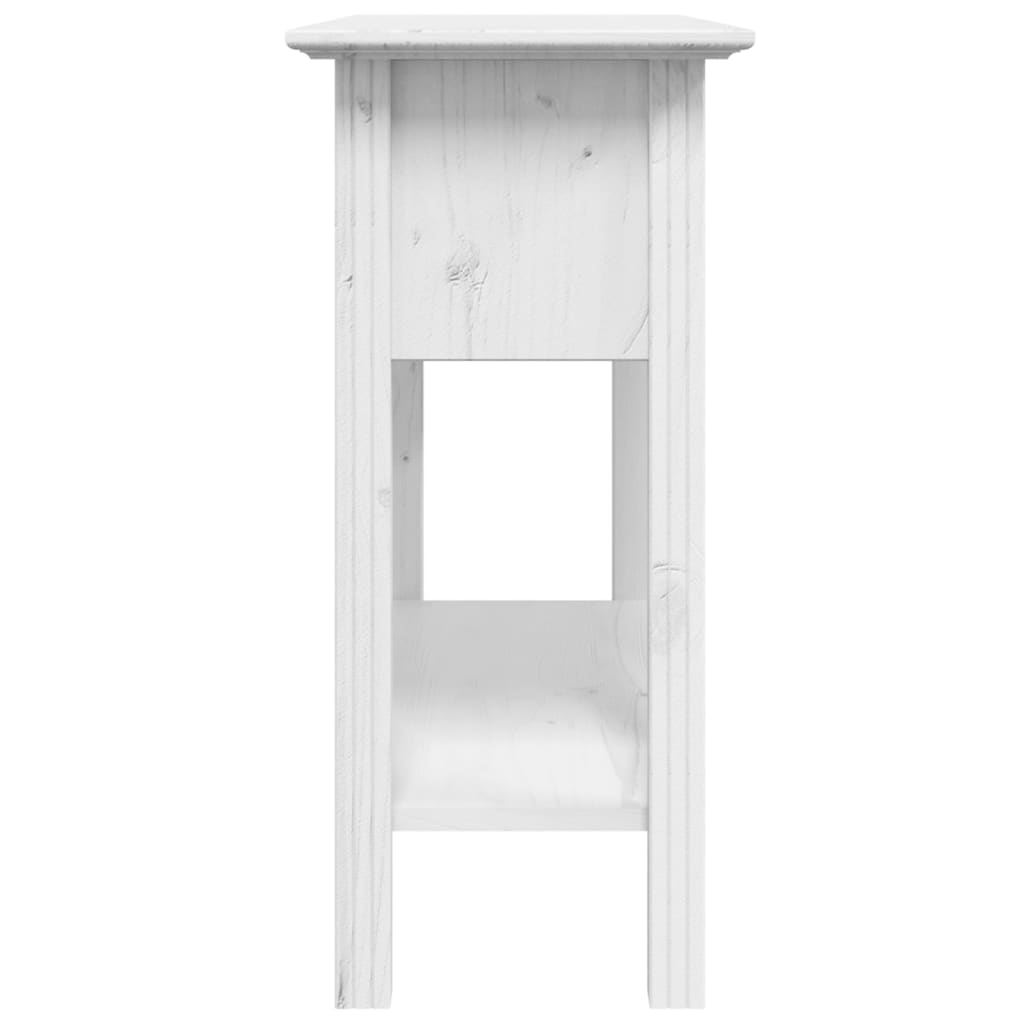 vidaXL Konzolový stolek BODO bílý 90 x 34,5 x 73 cm masivní borovice