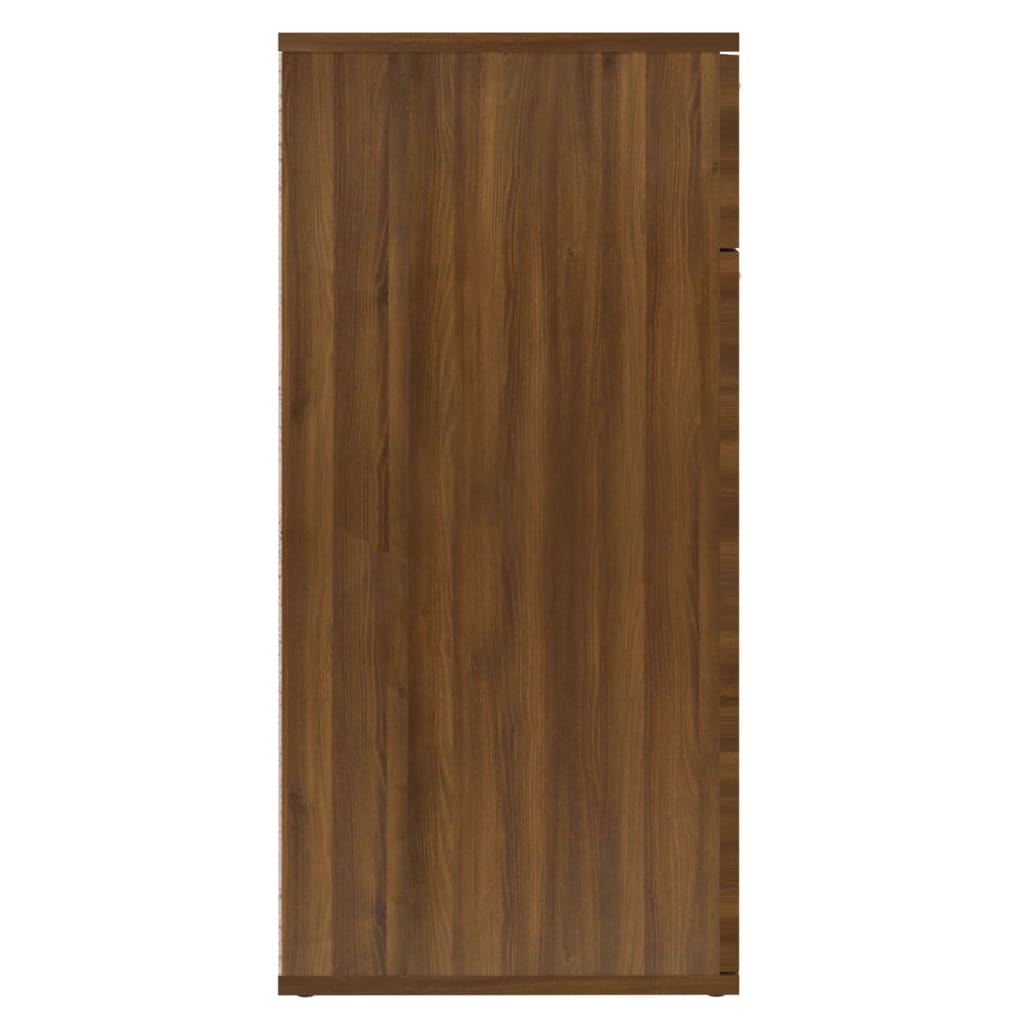 vidaXL Příborník hnědý dub 80 x 36 x 75 cm kompozitní dřevo