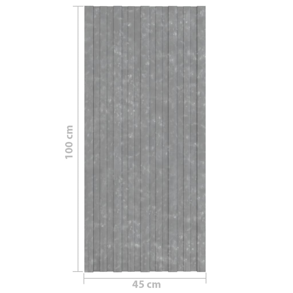 vidaXL Střešní panely 12 ks pozinkovaná ocel stříbrné 100 x 45 cm