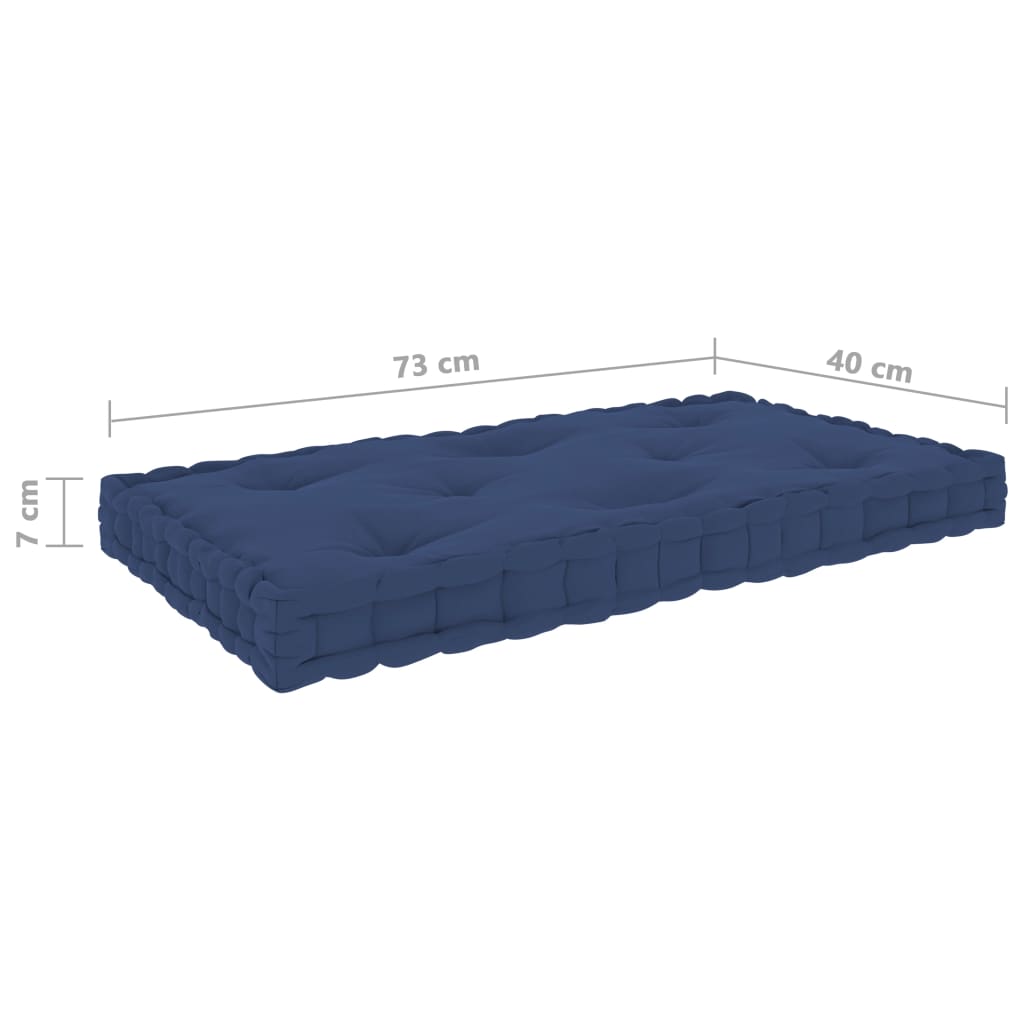 vidaXL Podušky na nábytek z palet 5 ks světle navy modré bavlna