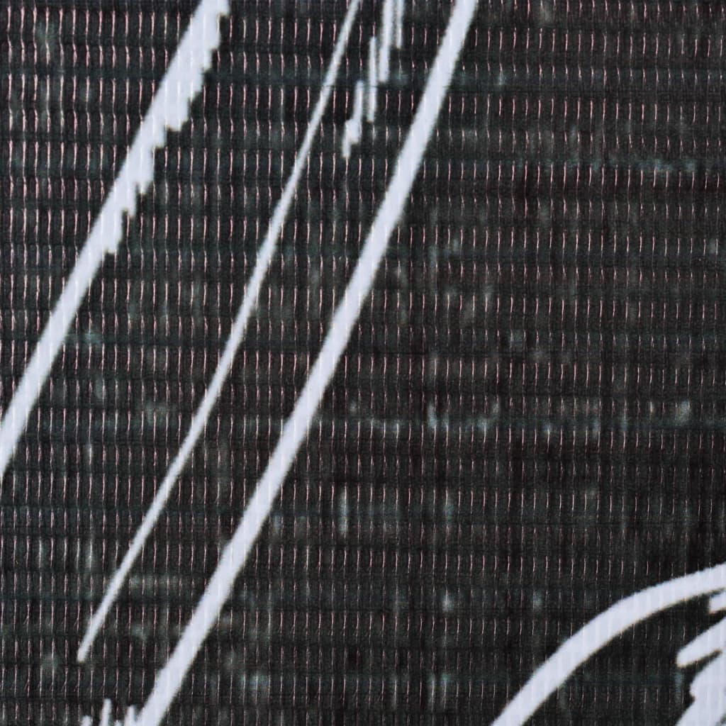 vidaXL Skládací paraván 200 x 170 cm pírka černobílá