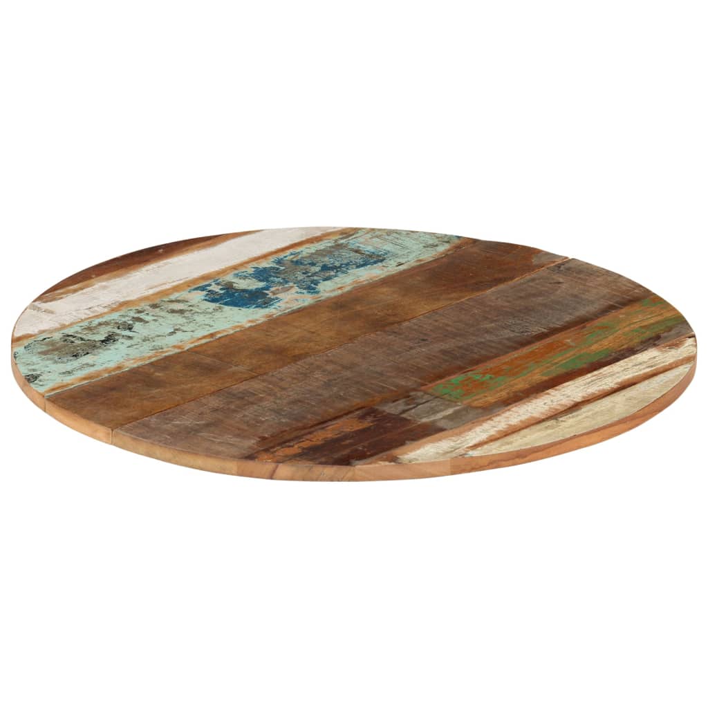 vidaXL Kulatá stolní deska 70 cm 15–16 mm masivní recyklované dřevo
