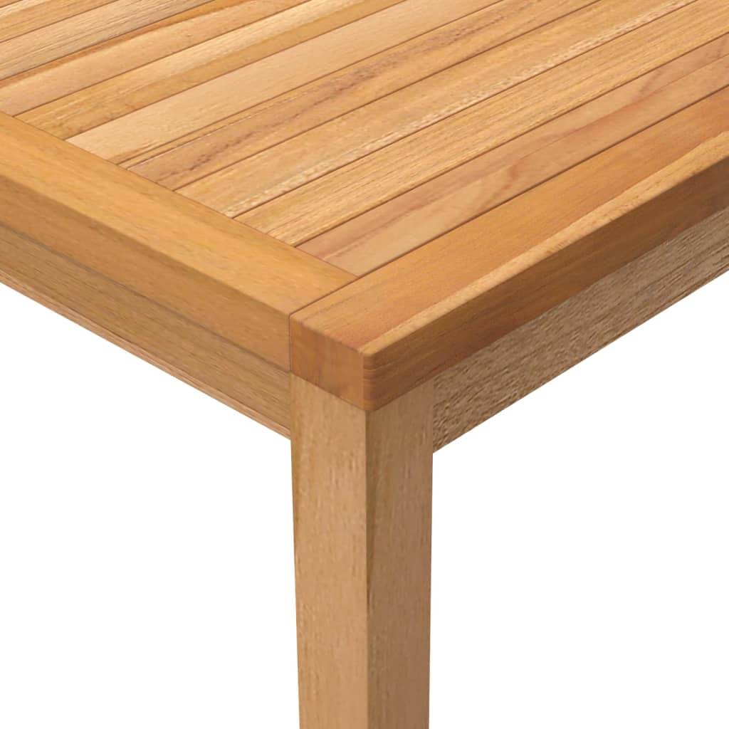 vidaXL Zahradní jídelní stůl 110 x 110 x 77 cm masivní teakové dřevo