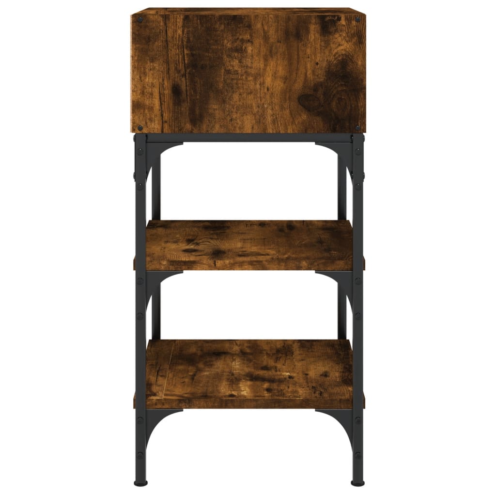 vidaXL Noční stolek kouřový dub 35 x 34,5 x 70 cm kompozitní dřevo