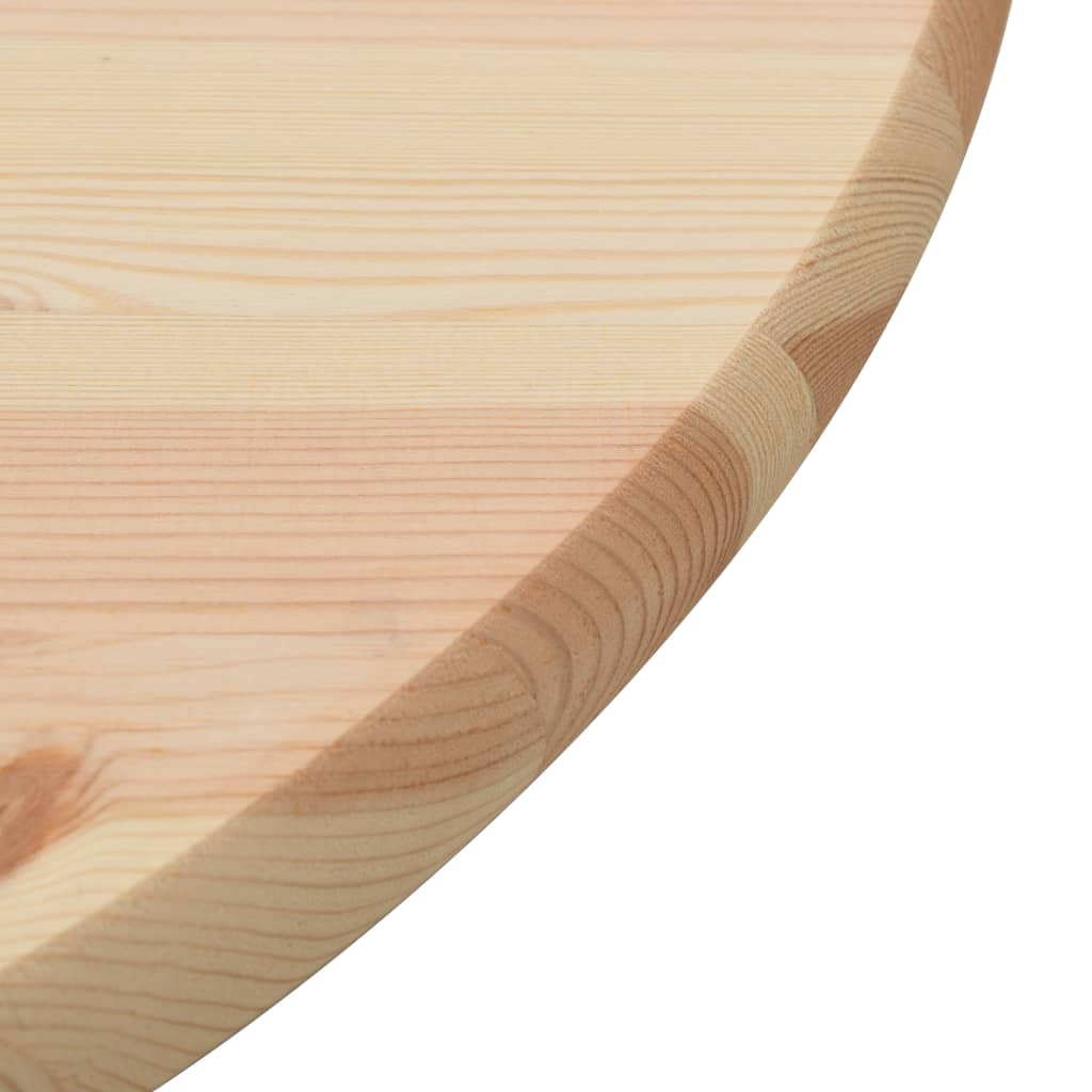 vidaXL Stolní deska přírodní borové dřevo kulatá 25 mm 80 cm