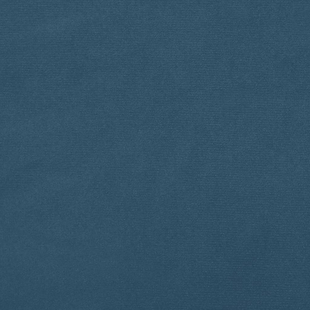 vidaXL Rám postele tmavě modrý 200 x 200 cm samet