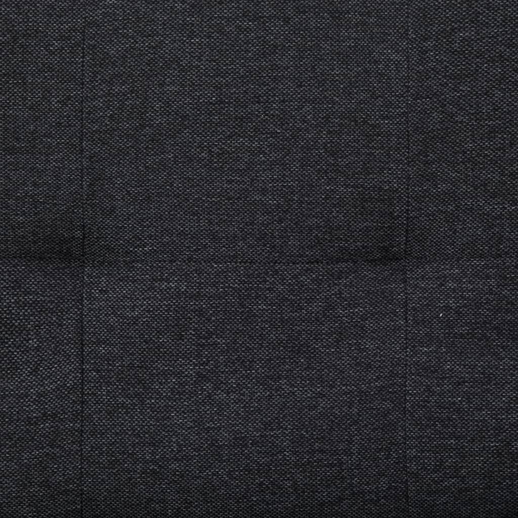 vidaXL Rozkládací pohovka se 2 polštáři tmavě šedá polyester