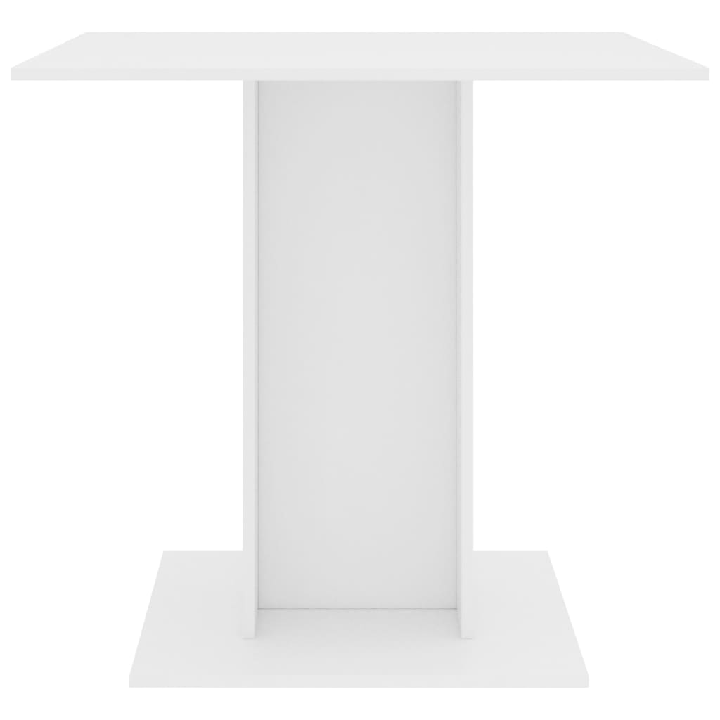 vidaXL Jídelní stůl bílý 80 x 80 x 75 cm dřevotříska