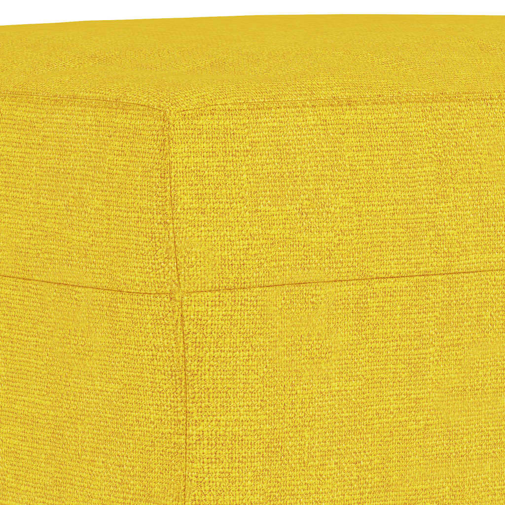 vidaXL Podnožka světle žlutá 60 x 50 x 41 cm textil