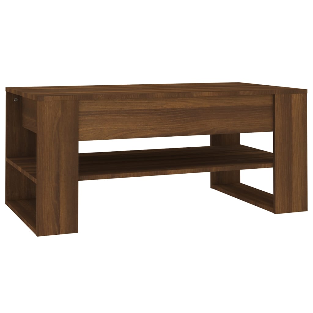 vidaXL Konferenční stolek hnědý dub 102 x 55 x 45 cm kompozitní dřevo