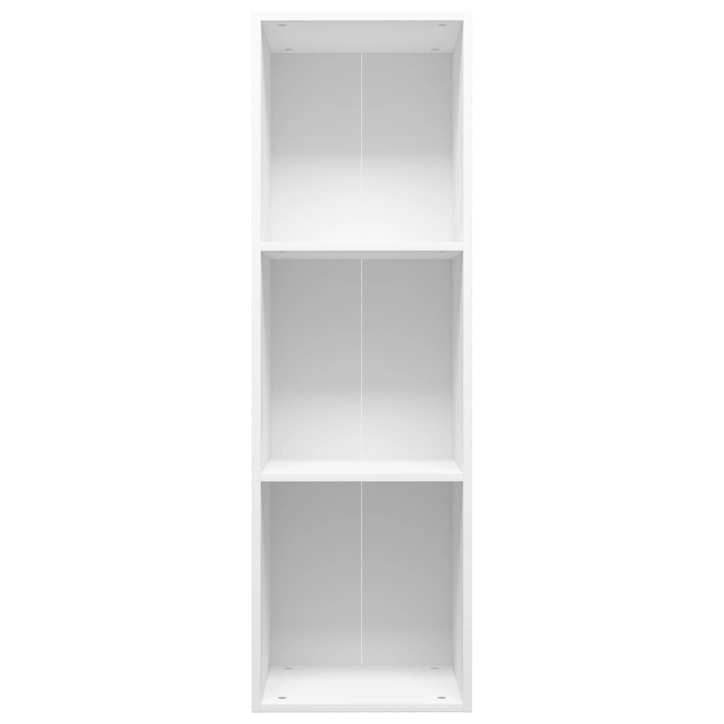 vidaXL Knihovna / TV skříňka bílá 36 x 30 x 114 cm dřevotříska
