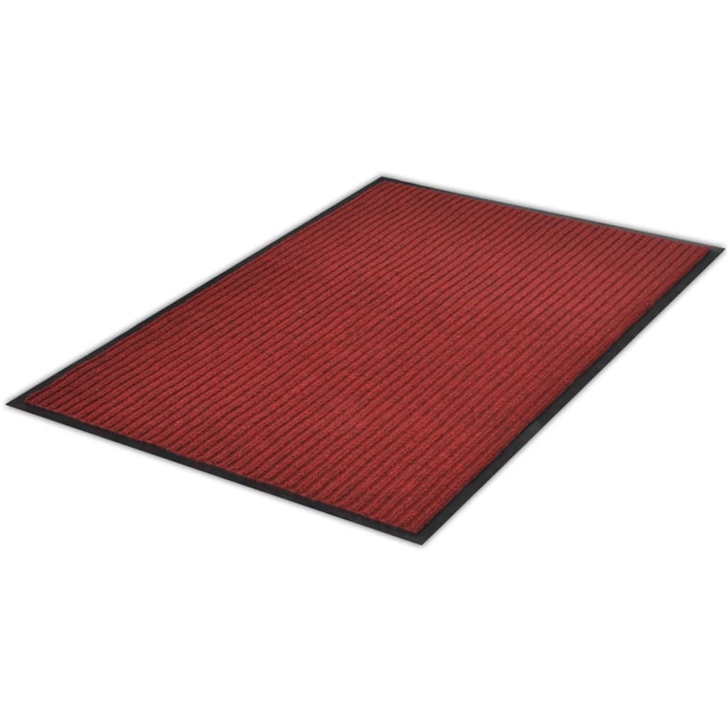 Červená PVC rohožka 120 x 180 cm