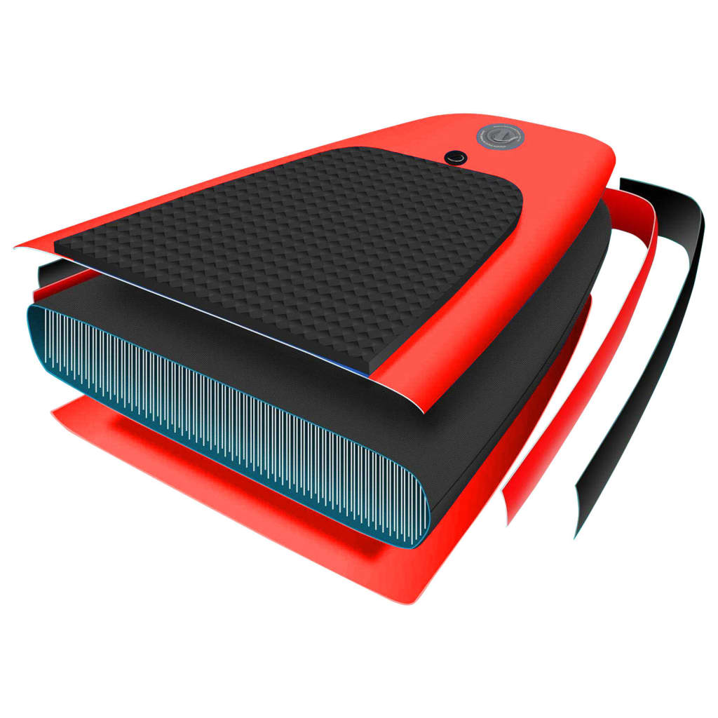 vidaXL Nafukovací SUP paddleboard a příslušenství červený 330x76x10cm
