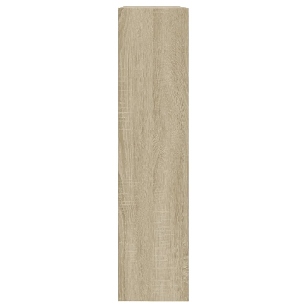 vidaXL Botník dub sonoma 80 x 21 x 87,5 cm kompozitní dřevo