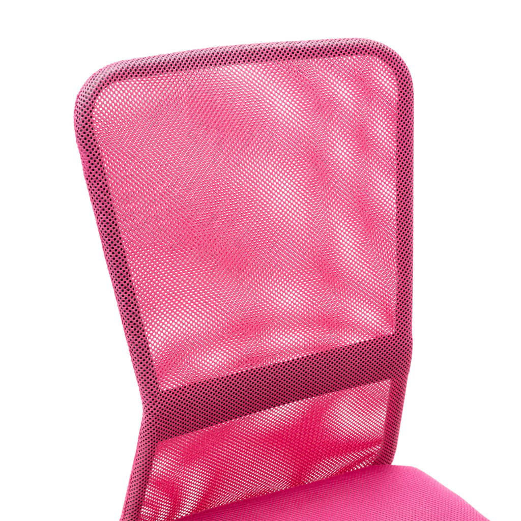 vidaXL Kancelářská židle růžová 44 x 52 x 100 cm síťovina textil