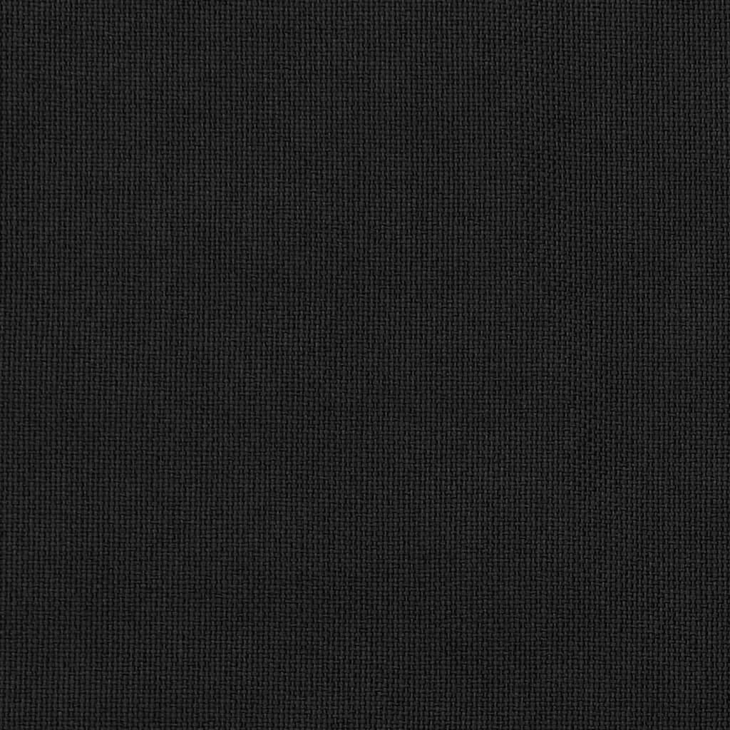 vidaXL Zatemňovací závěsy s háčky vzhled lnu černé 290 x 245 cm