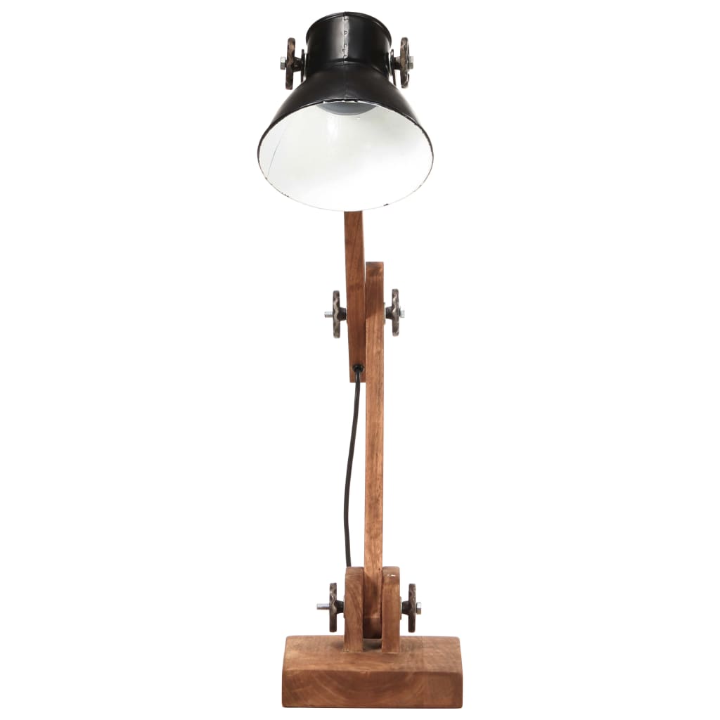 vidaXL Industriální stolní lampa černá kulatá 58 x 18 x 90 cm E27