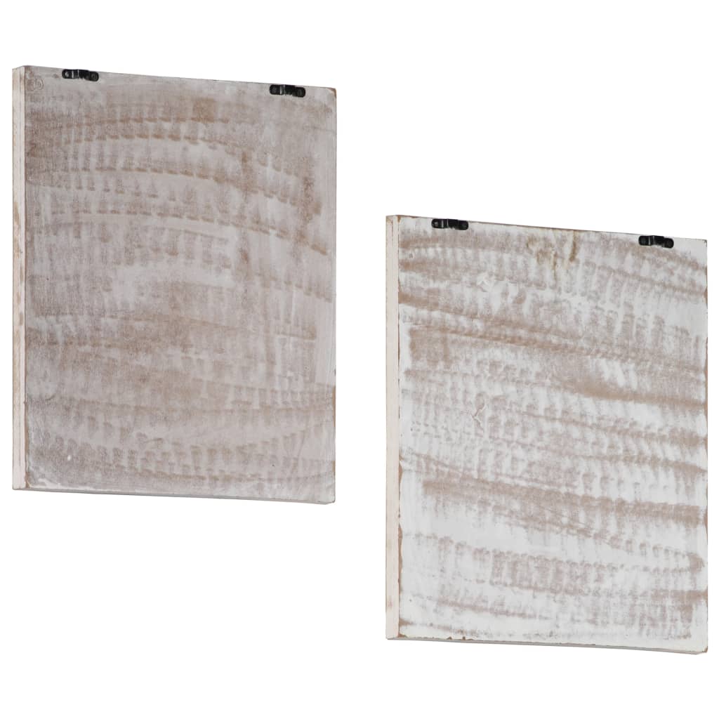 vidaXL Ručně vyřezávané nástěnné panely 2 ks MDF 40 x 40 x 1,5 cm