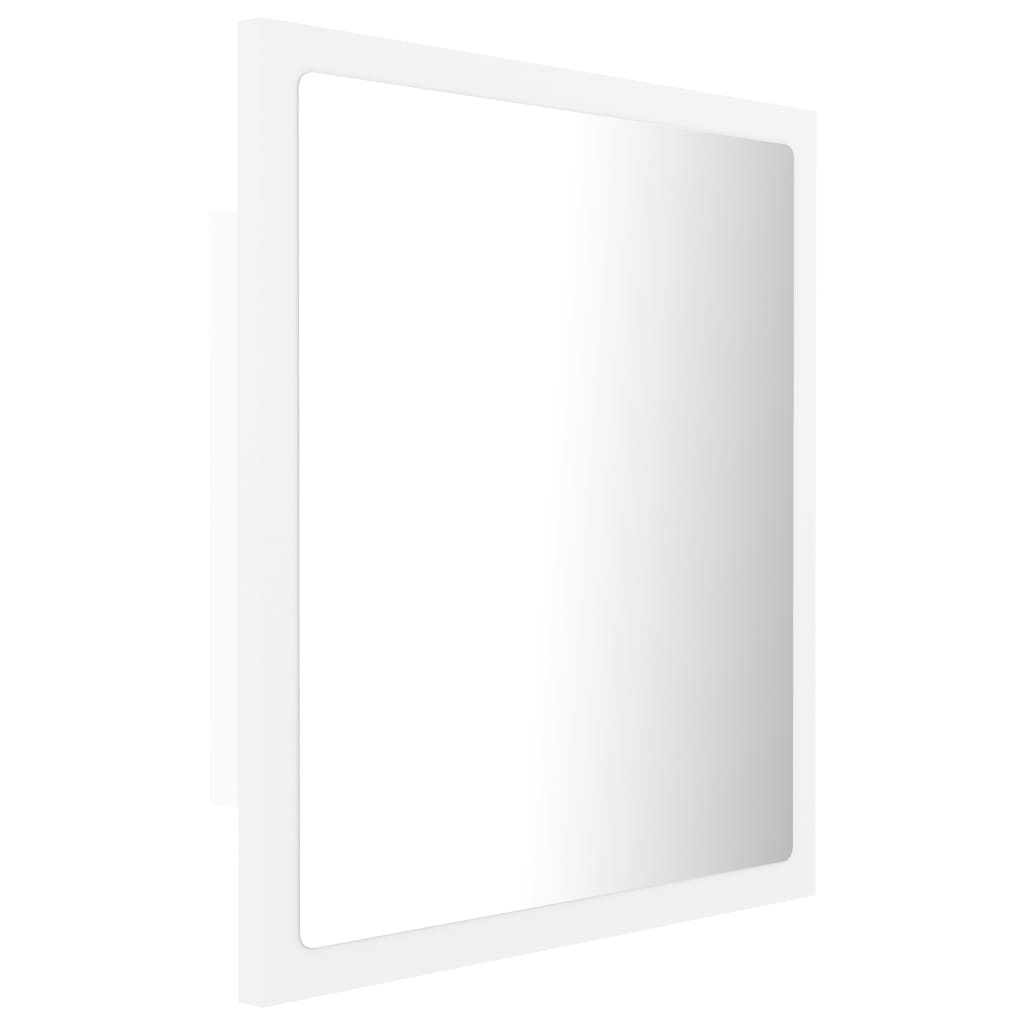 vidaXL LED koupelnové zrcadlo bílé 40 x 8,5 x 37 cm akrylové