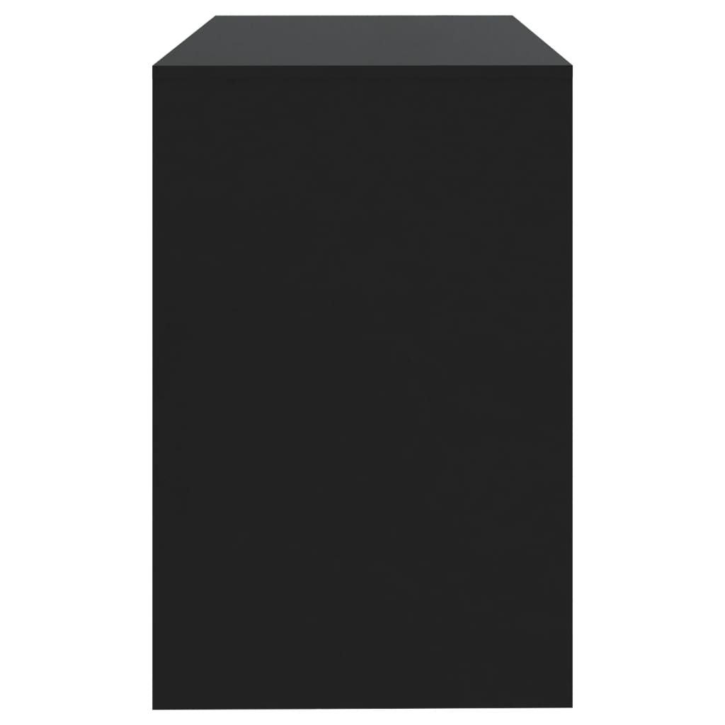 vidaXL Psací stůl černý 101 x 50 x 76,5 cm dřevotříska