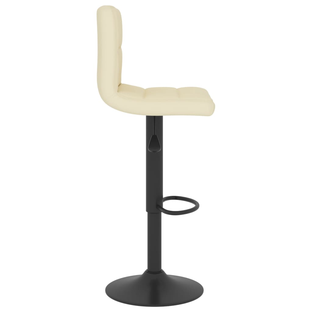 vidaXL Barové židle 2 ks krémové textil