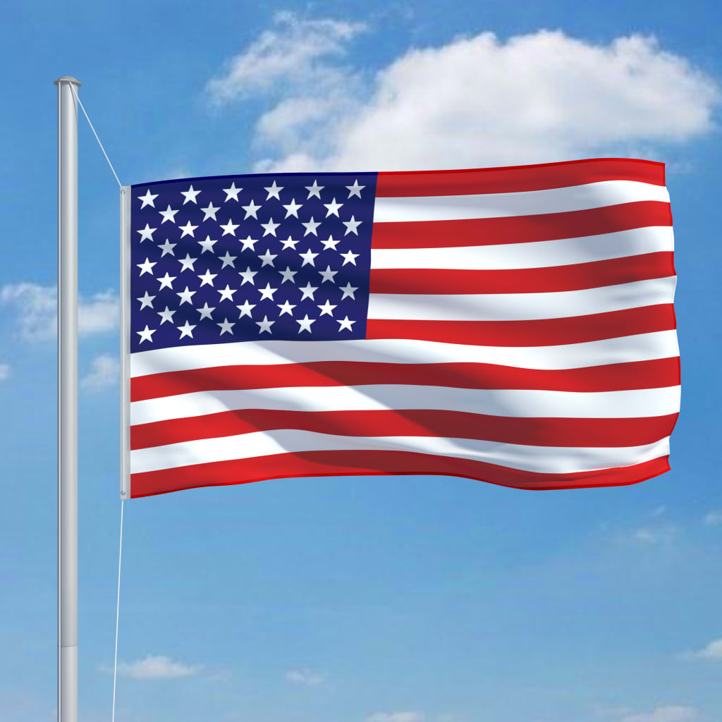 vidaXL Vlajka USA 90 x 150 cm