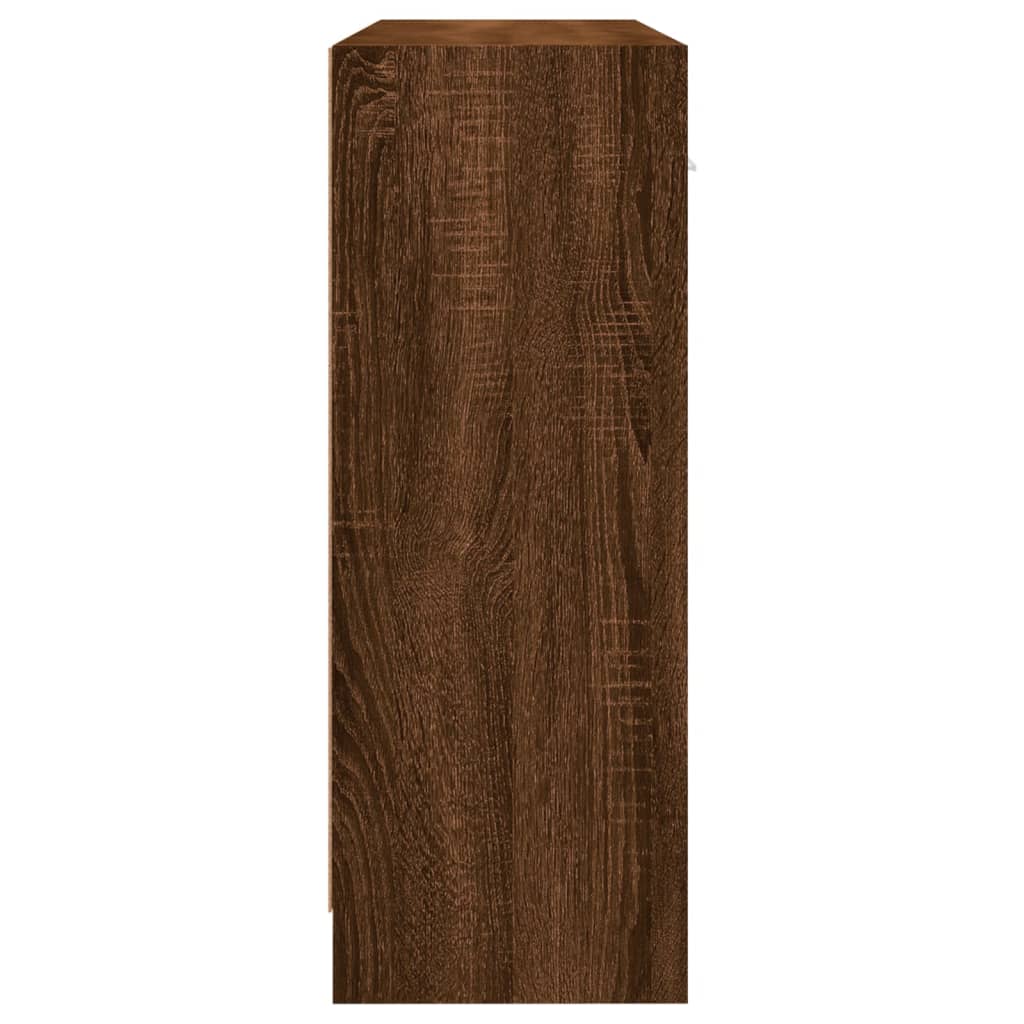 vidaXL Příborník hnědý dub 91 x 28 x 75 cm kompozitní dřevo