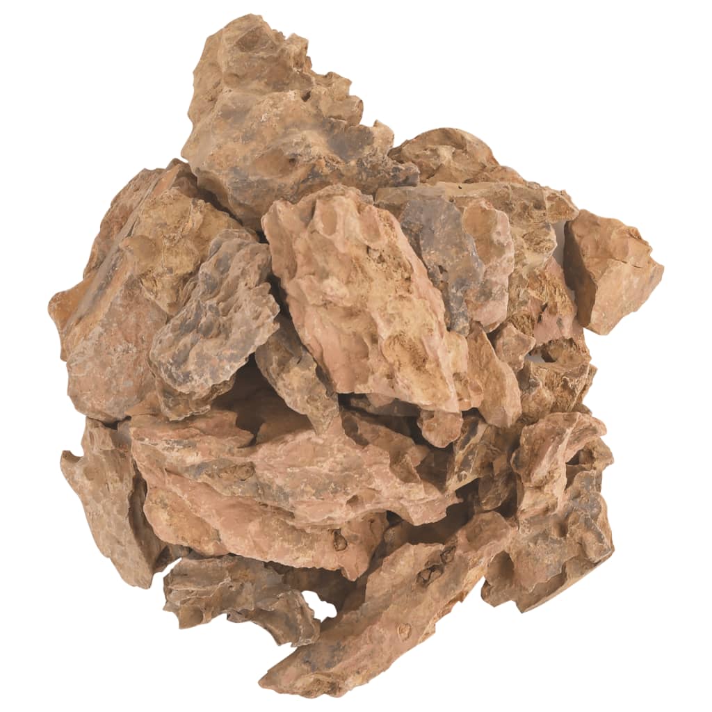 vidaXL Dračí kameny 10 kg hnědé 1–10 cm