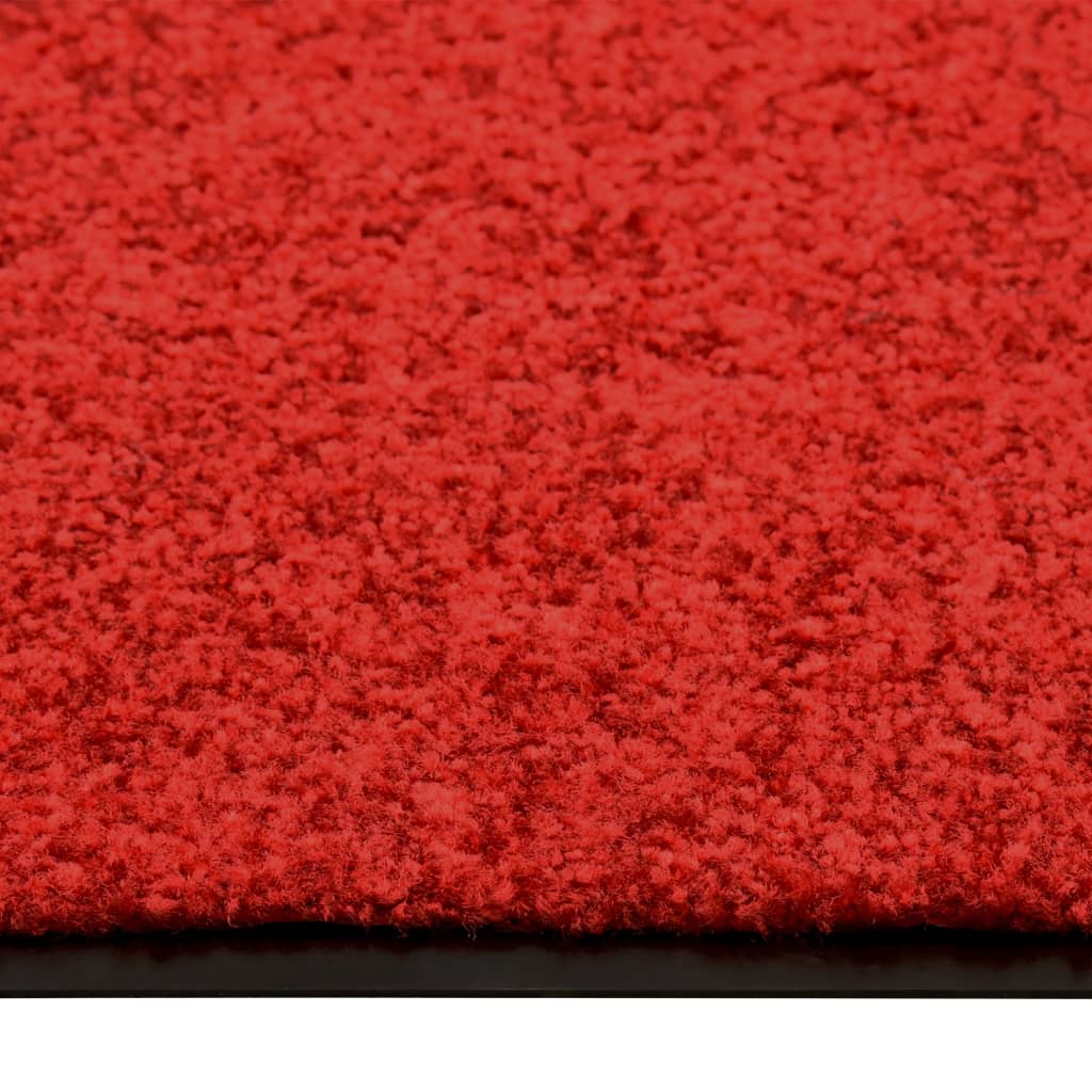 vidaXL Rohožka pratelná červená 60 x 180 cm