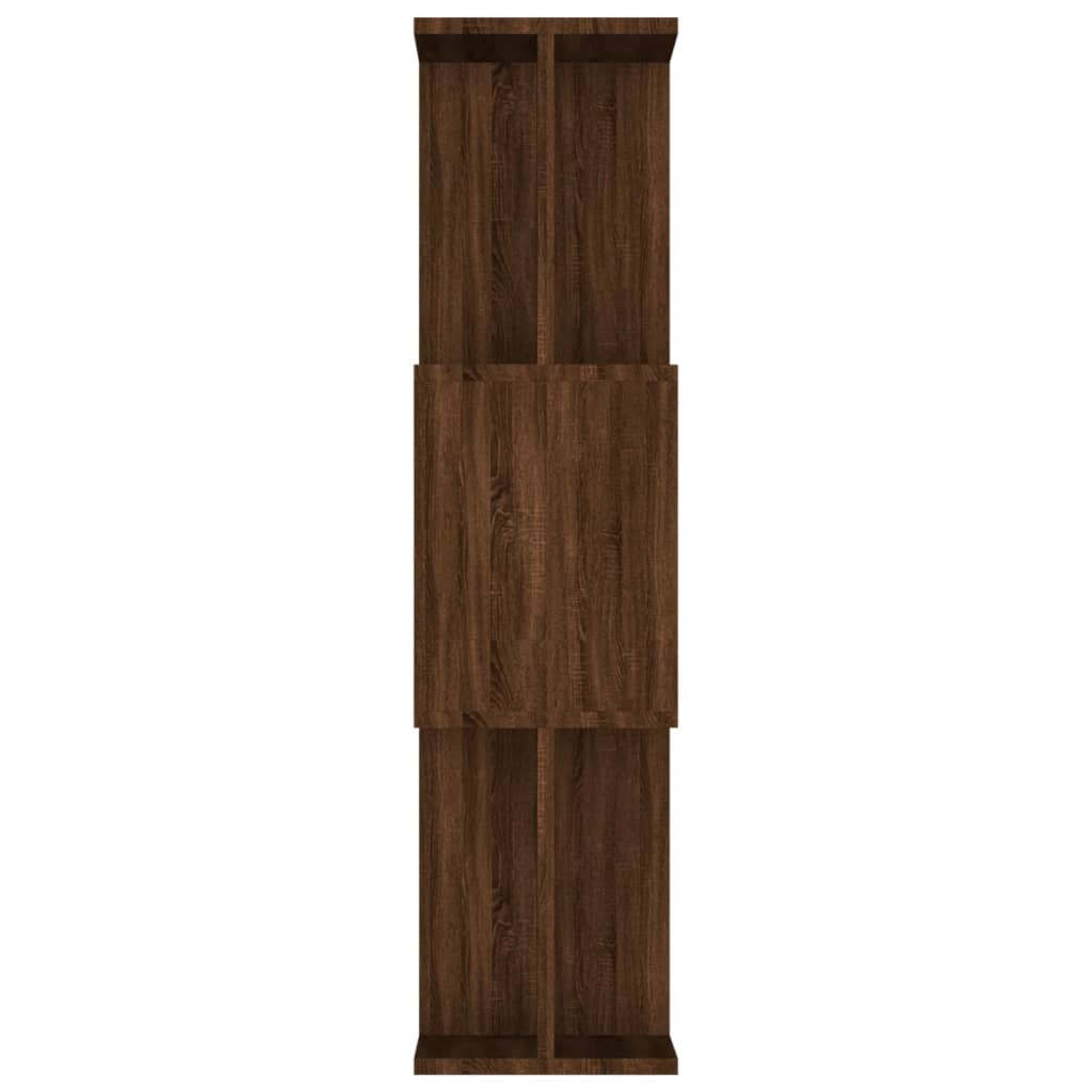 vidaXL Knihovna/dělicí stěna hnědý dub 80x24x96 cm kompozitní dřevo