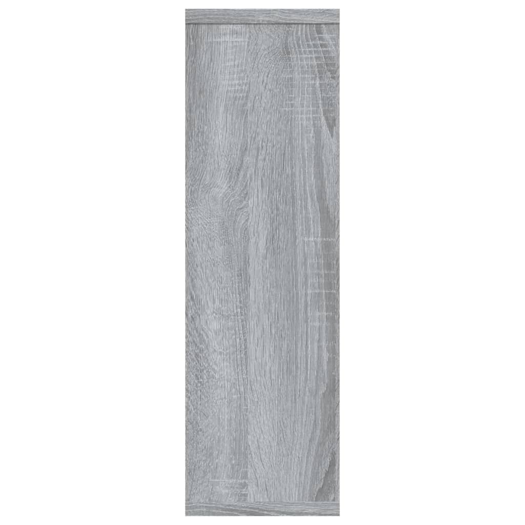 vidaXL Nástěnná police šedá sonoma 85 x 16 x 52,5 cm kompozitní dřevo