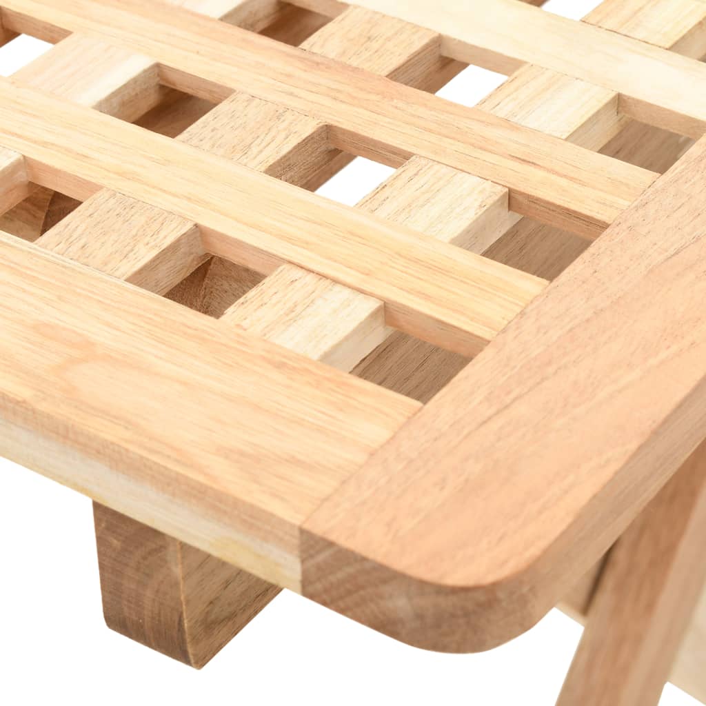 vidaXL Skládací odkládací stolek masivní ořechové dřevo 50x50x49 cm