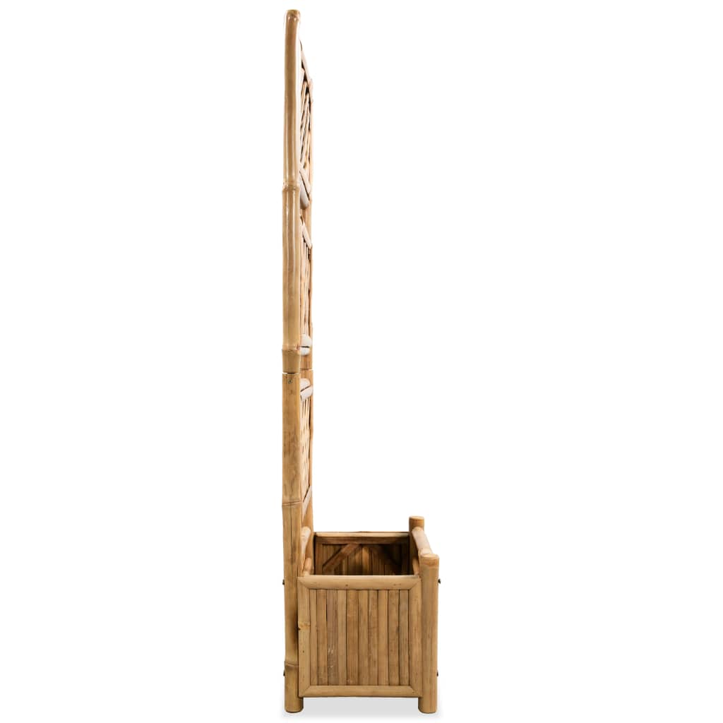 vidaXL Vyvýšený záhon s treláží bambus 40 cm
