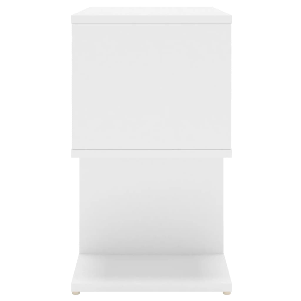 vidaXL Noční stolek bílý 50 x 30 x 51,5 cm dřevotříska