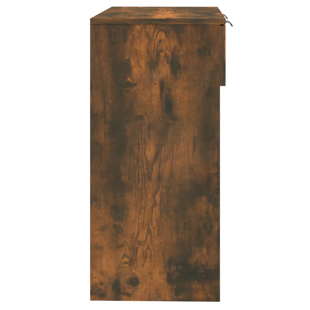 vidaXL Konzolový stolek kouřový dub 90 x 36 x 75 cm kompozitní dřevo