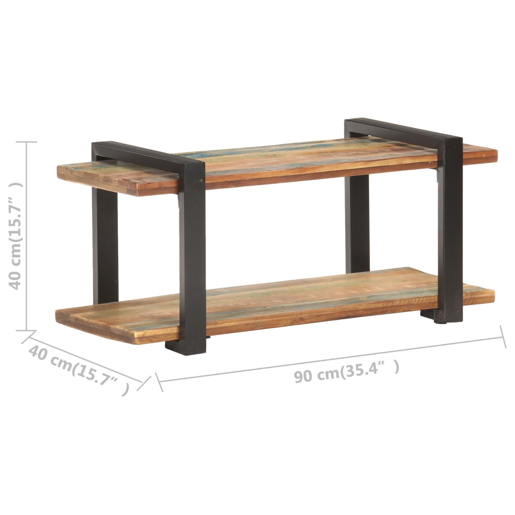 vidaXL TV stolek 90 x 40 x 40 cm masivní recyklované dřevo