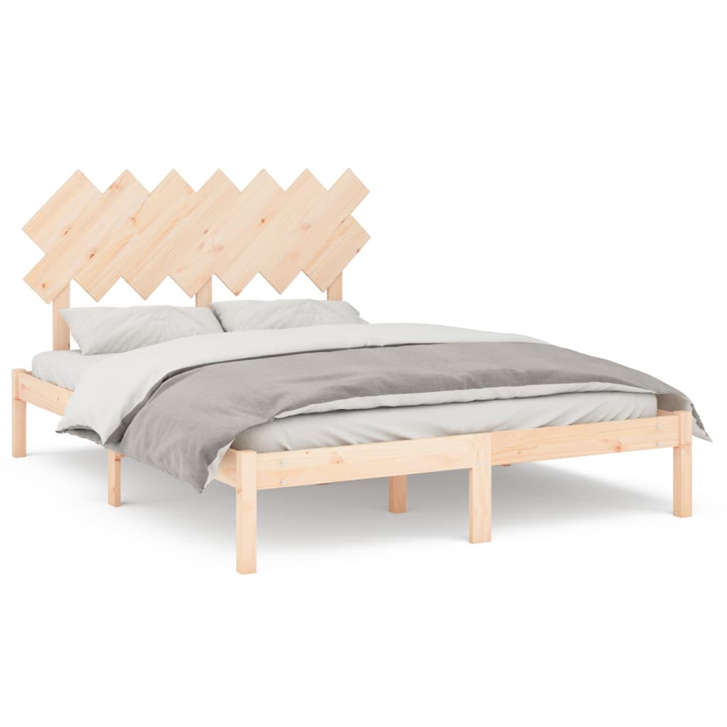 vidaXL Rám postele 140 x 200 cm masivní dřevo