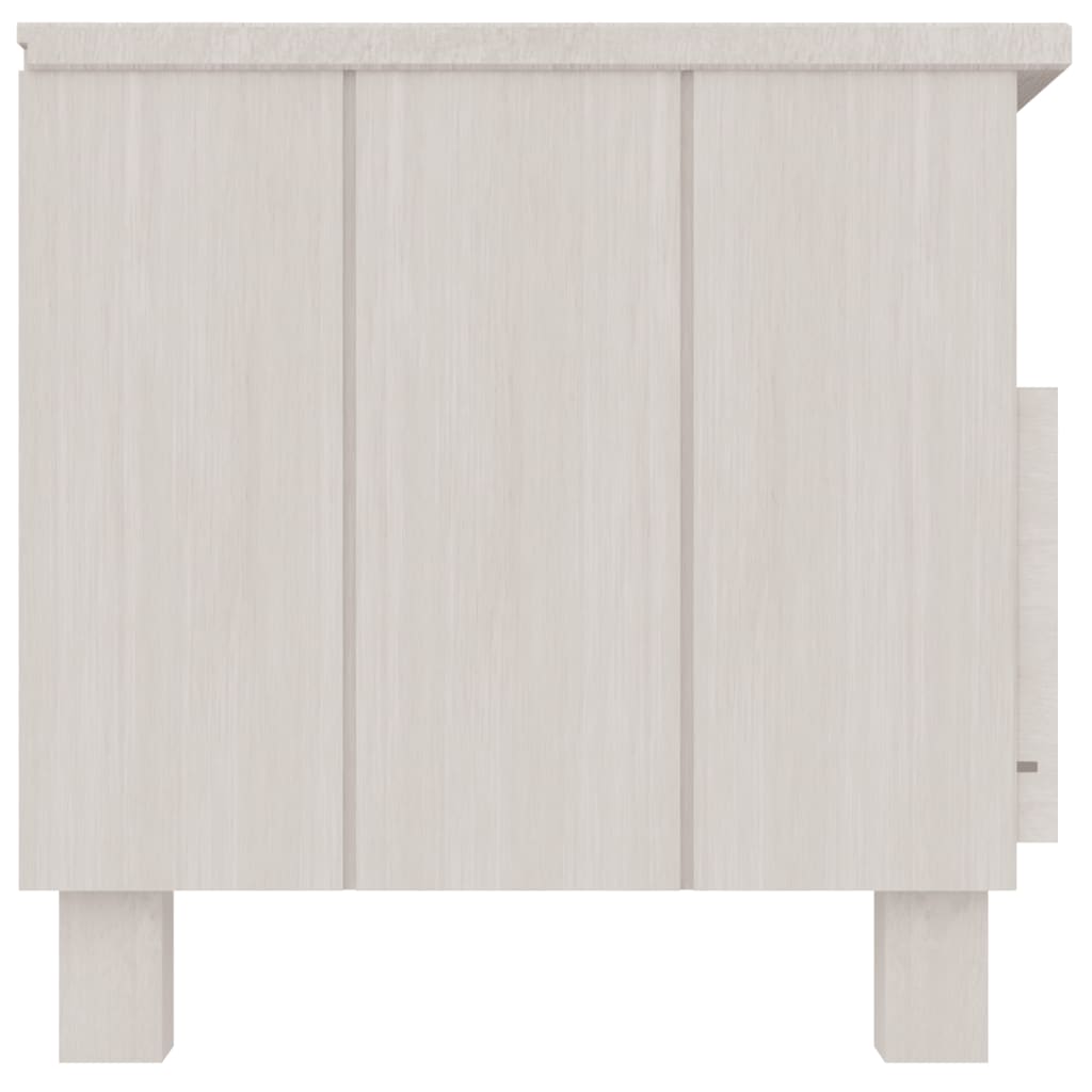 vidaXL TV stolek HAMAR bílý 106 x 40 x 40 cm masivní borovice